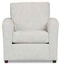 Miller Light Gray Fabric Chair