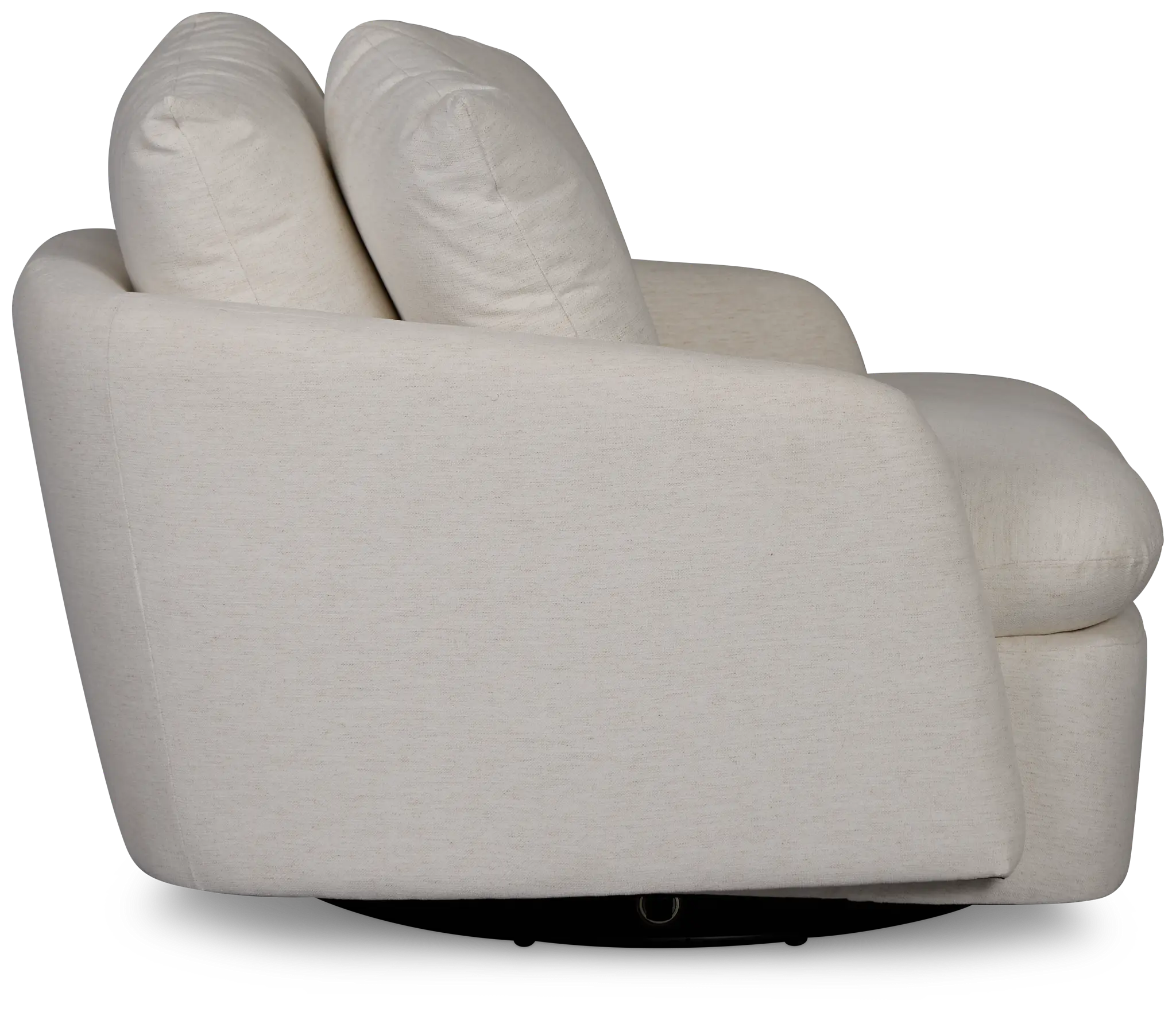 Serena White Fabric Swivel Chair Serena White Fabric Swivel Chair