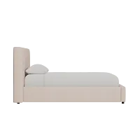 Grayton Elite Light Taupe 44" Upholstered Platform Bed