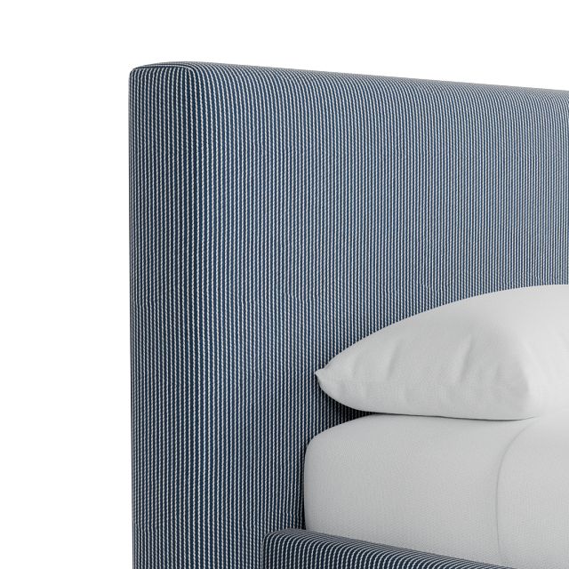 Grayton Lucy Navy 44" Upholstered Platform Bed