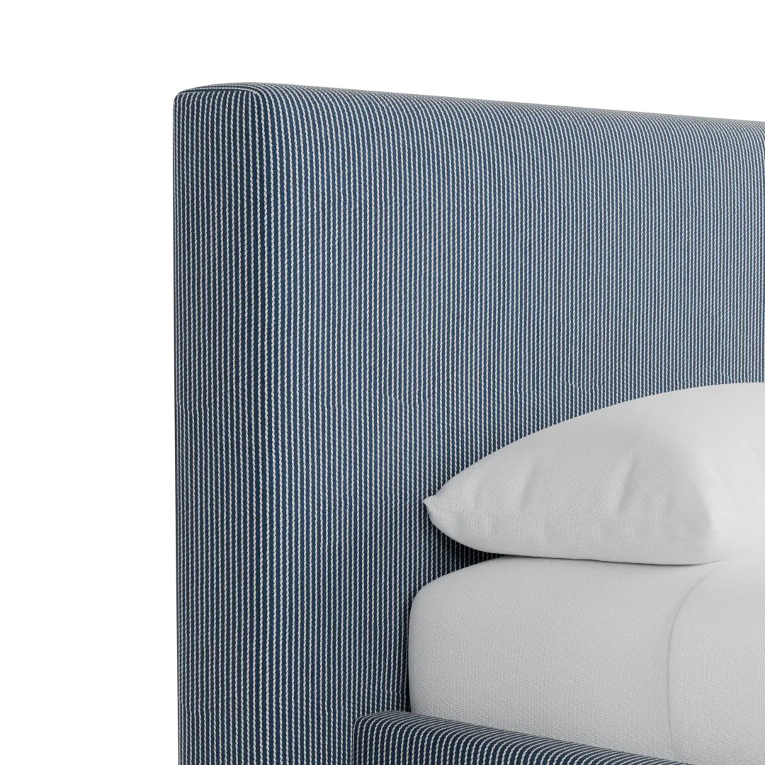 Grayton Lucy Navy 44" Upholstered Platform Bed