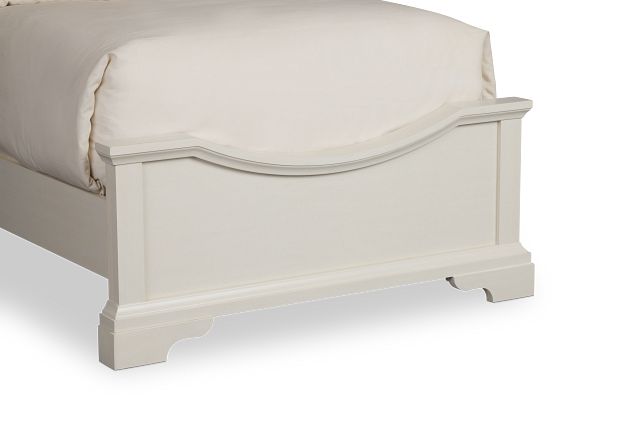 Charlotte White Uph Panel Bed