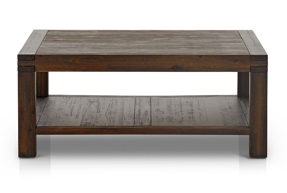 Holden Dark Tone Square Coffee Table, Wooden Square Coffee Table