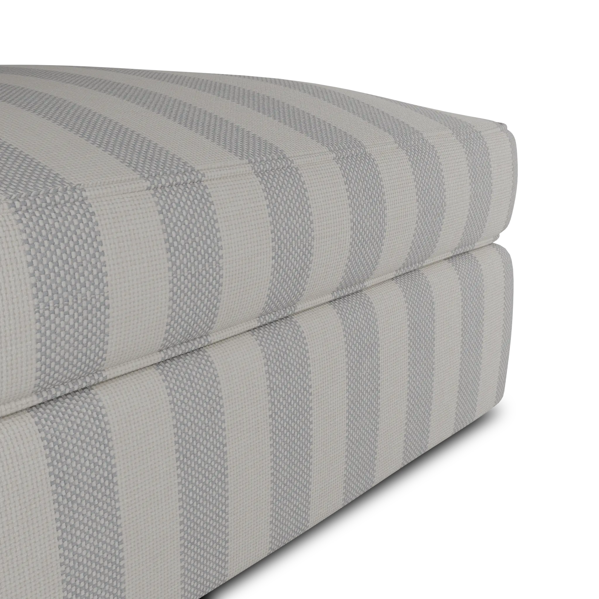 Siesta Sea Lane Light Gray Fabric Ottoman Siesta Sea Lane Light Gray Fabric Ottoman