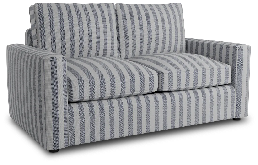 Siesta Sea Lane Dark Blue Fabric Loveseat