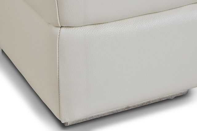 Dante White Leather Left Chaise Power Reclining Sectional (8)