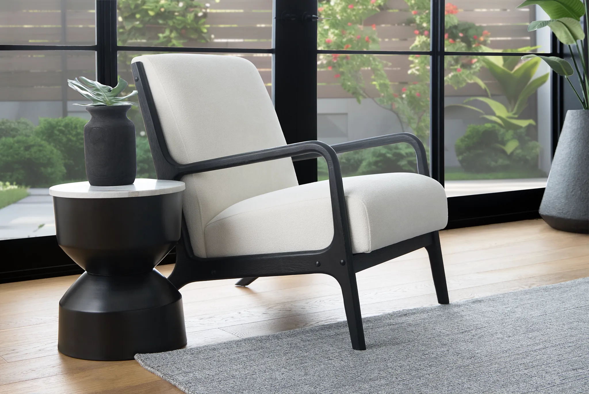 Kamora Light Beige Accent Chair