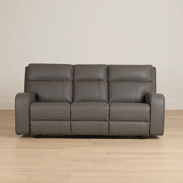 Rhett Gray Micro Reclining Sofa