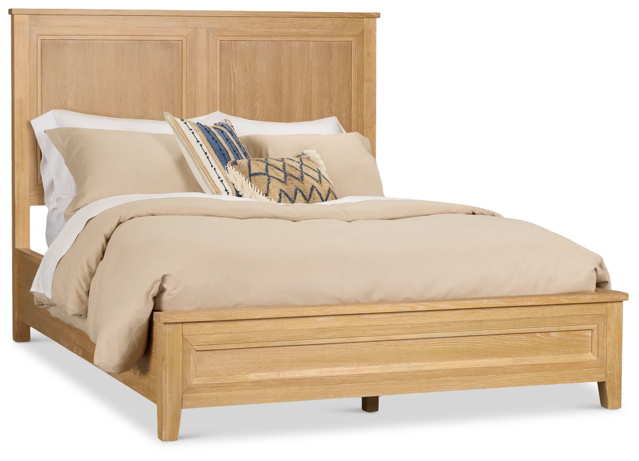 Nantucket Light Tone Panel Bed