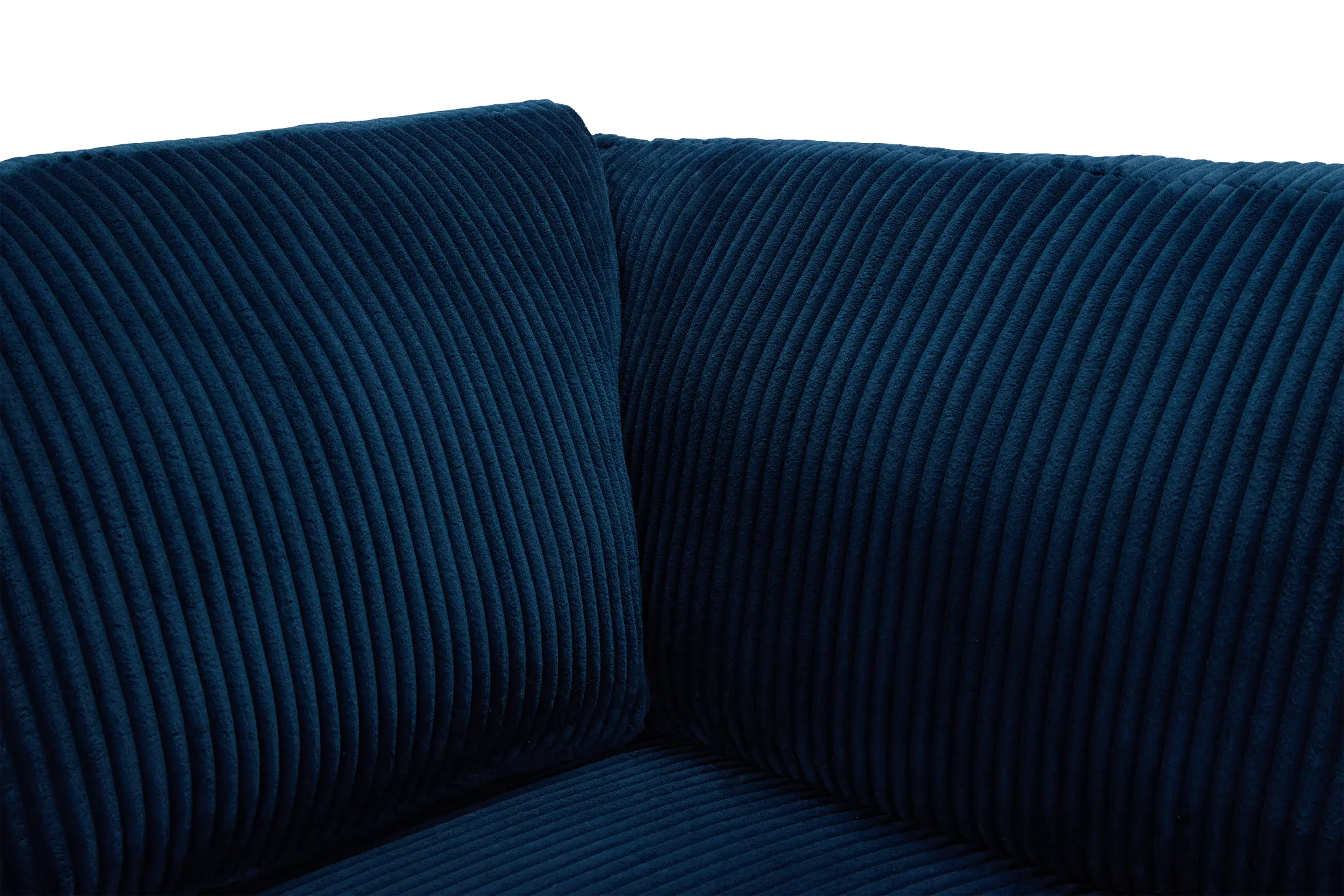 Charlie Dark Blue Fabric Small Two-arm Sectional Charlie Dark Blue Fabric Small Two-arm Sectional