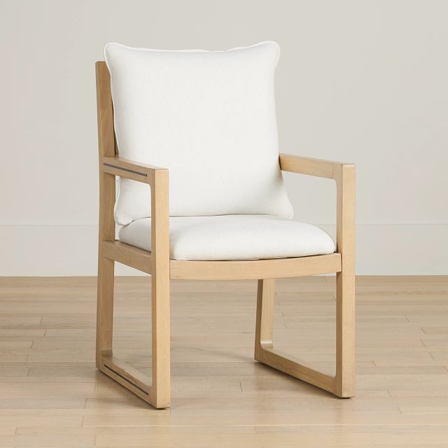 Highland Light Tone Upholstered Arm Chair