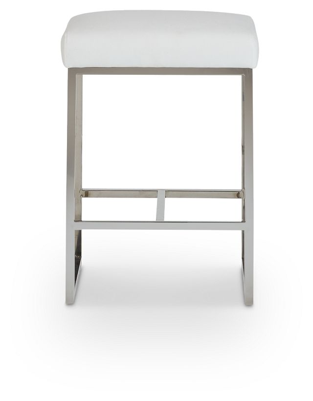 Miami Whitefabric 24" Stool (2)