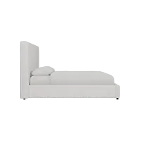 Grayton Lucy Light Beige 54" Upholstered Platform Bed