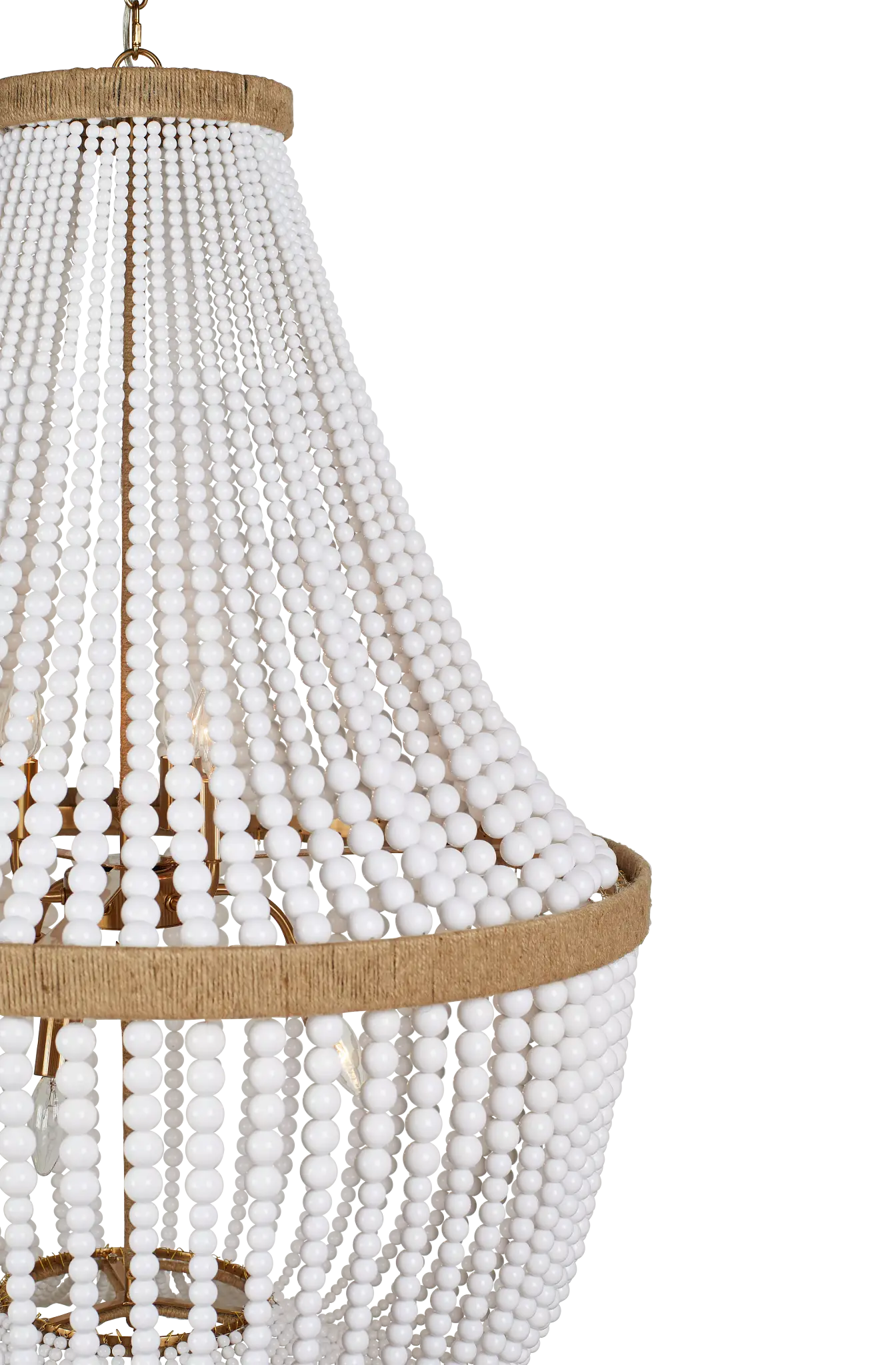 Larsen White Large Chandelier Larsen White Large Chandelier