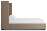 Captiva Joya Beige 60" Upholstered Shelter Bed