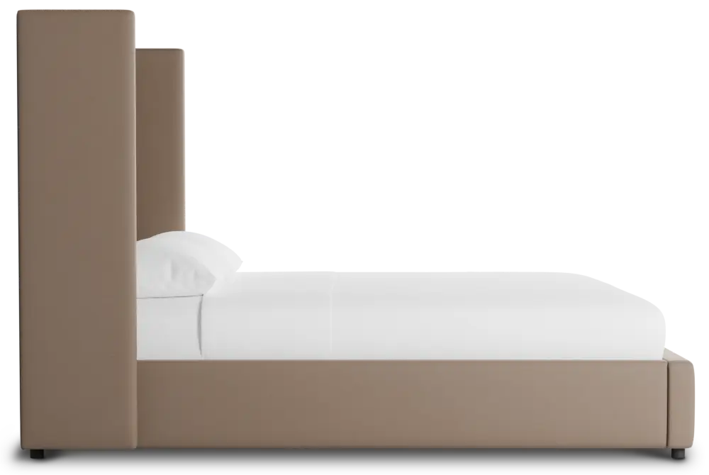 Captiva Joya Beige 60" Upholstered Shelter Bed Captiva Joya Beige 60" Upholstered Shelter Bed