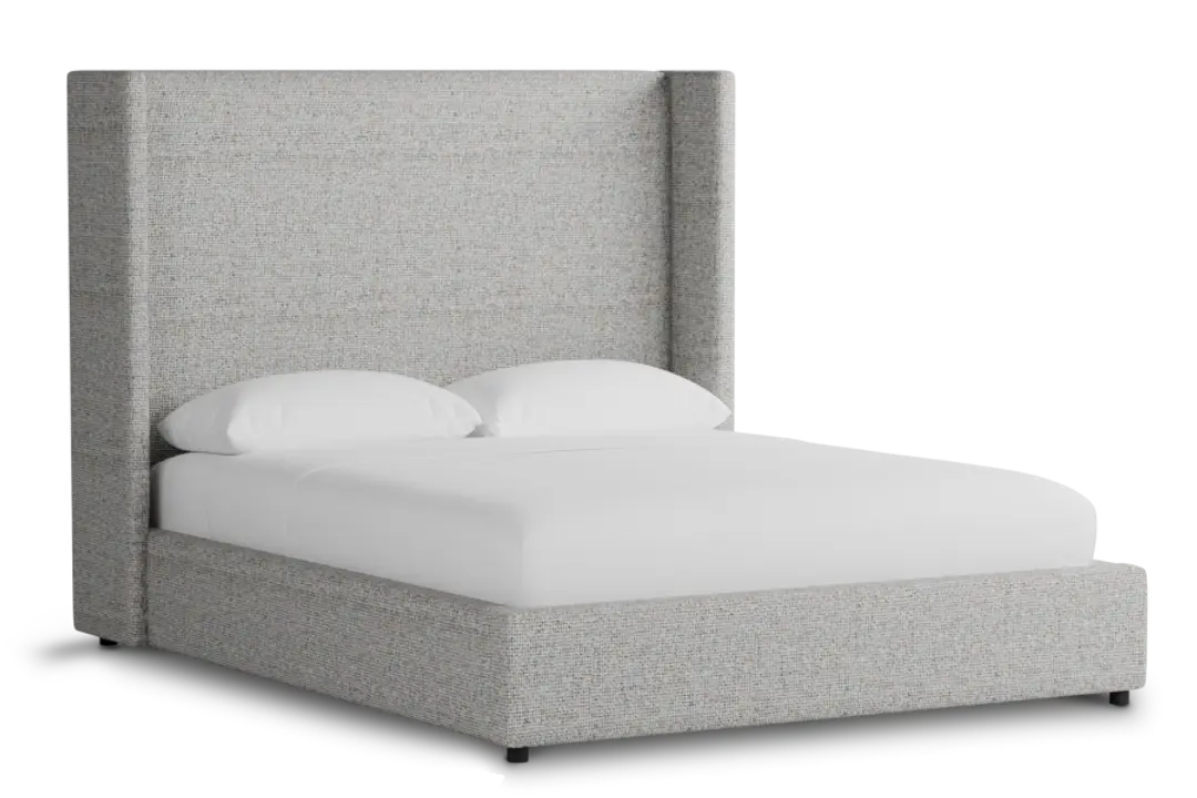 Captiva Natural Beauty Gray 60" Upholstered Shelter Bed Captiva Natural Beauty Gray 60" Upholstered Shelter Bed