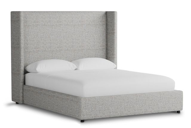 Captiva Natural Beauty Gray 60" Upholstered Shelter Bed