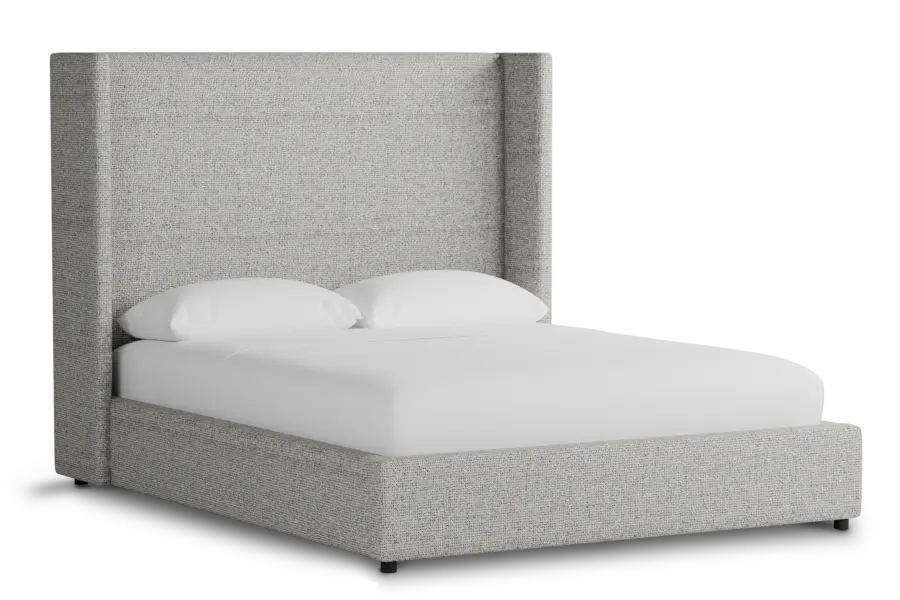 Captiva Natural Beauty Gray 60" Upholstered Shelter Bed Captiva Natural Beauty Gray 60" Upholstered Shelter Bed