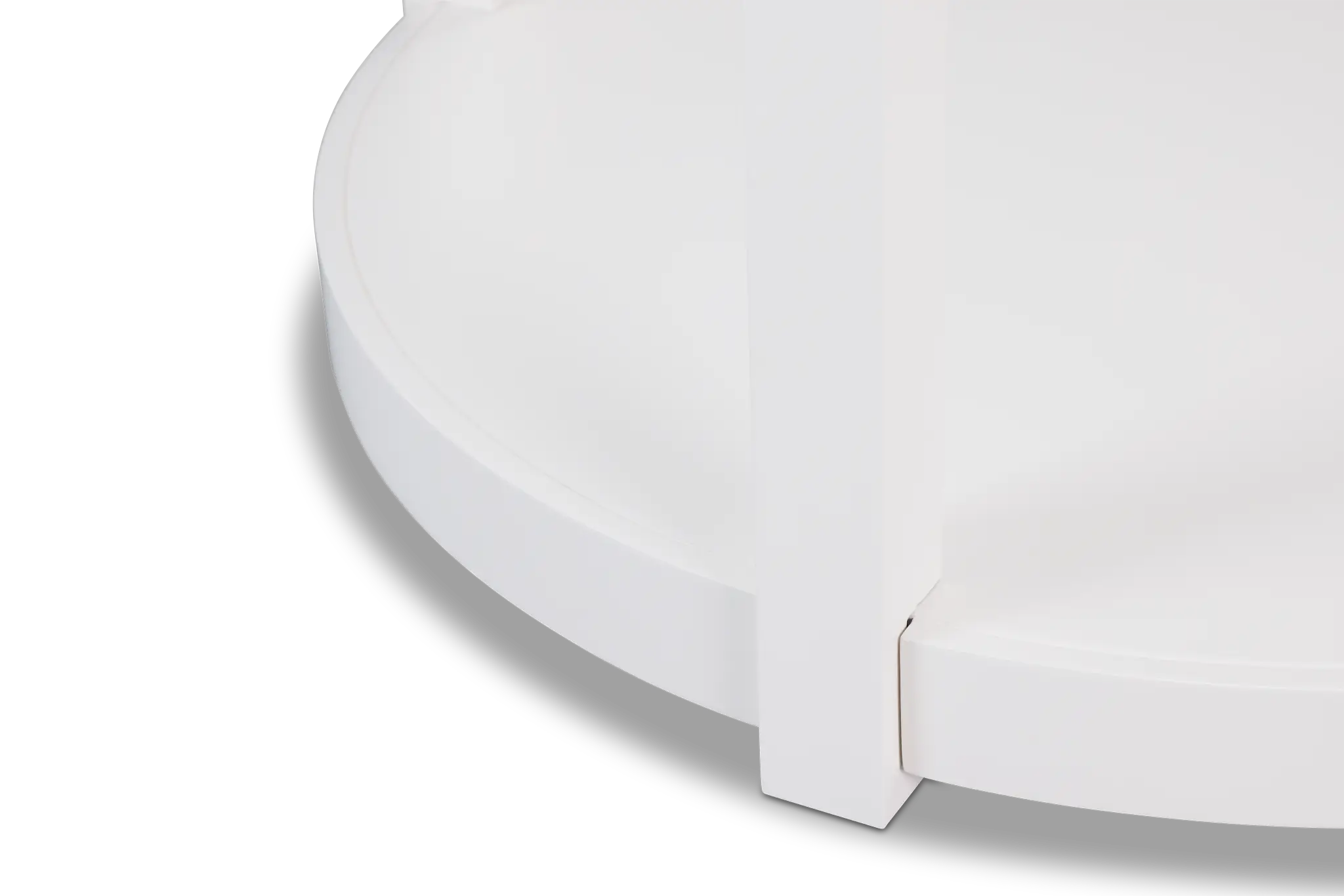 Hurley White Round Coffee Table Hurley White Round Coffee Table