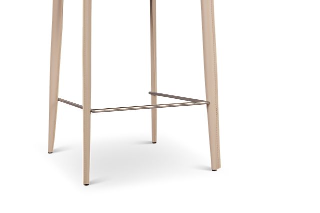 Wayne Light Beige 27" Upholstered Barstool