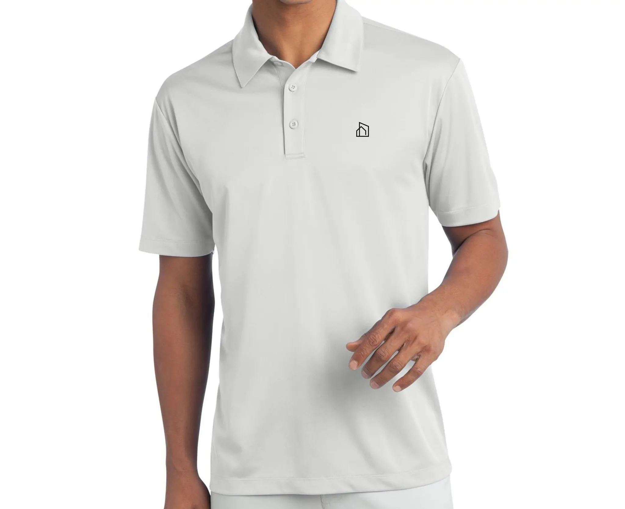 CITY HOME White Unisex Polo Shirt