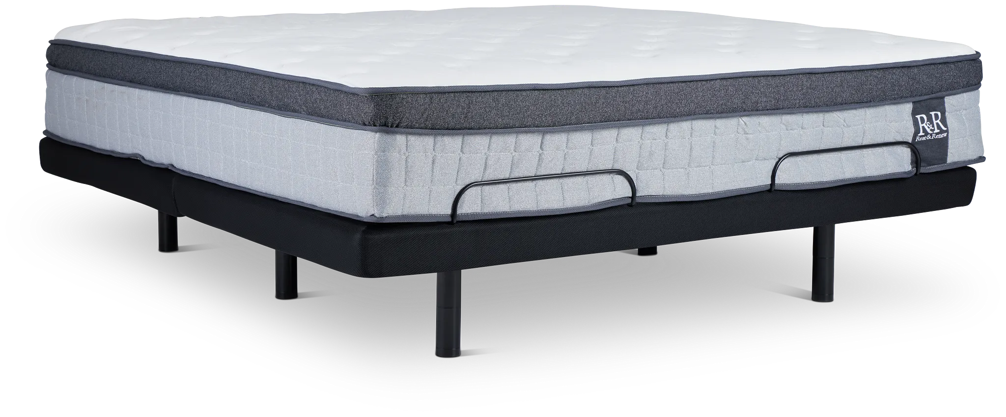 Rest & Renew By Zinus Pocket Innerspring 14" Plus Adjustable Mattress Set