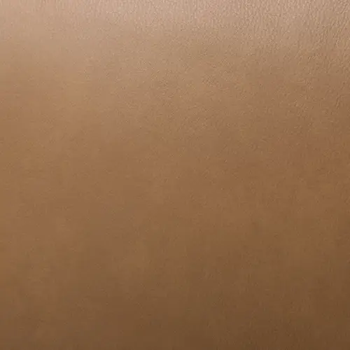 BROWN Jovi Brown Leather Small Accent Ottoman