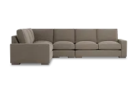 Edgewater Elite Brown Medium Two-arm Sectional