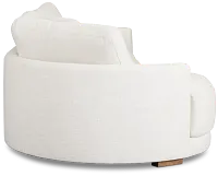 Maeve Light Beige Fabric Left-arm Cuddler Sectional