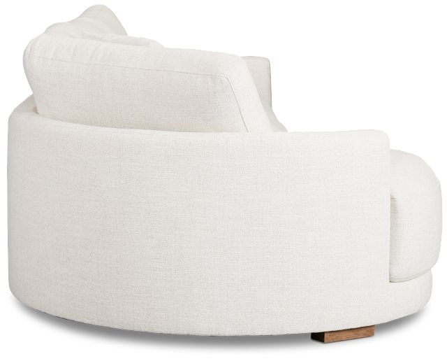 Maeve Light Beige Fabric Left-arm Cuddler Sectional