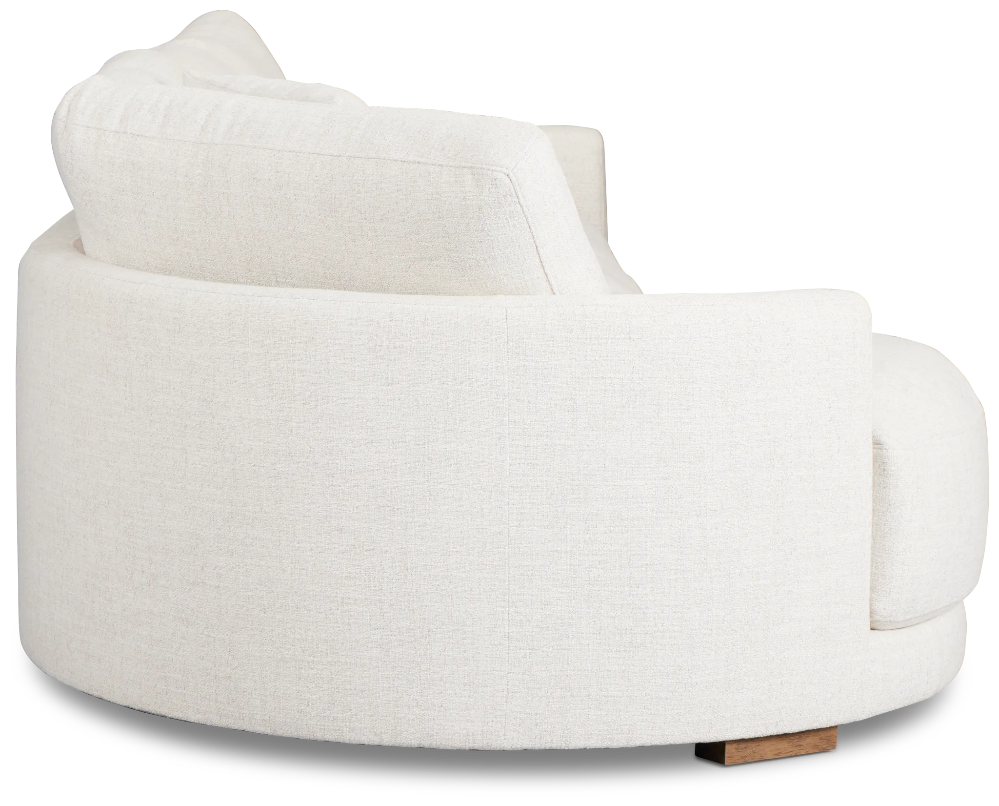 Maeve Light Beige Fabric Left-arm Cuddler Sectional