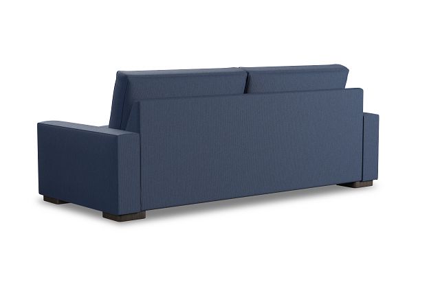 Edgewater Revenue Dark Blue 96" Sofa W/ 2 Cushions (3)