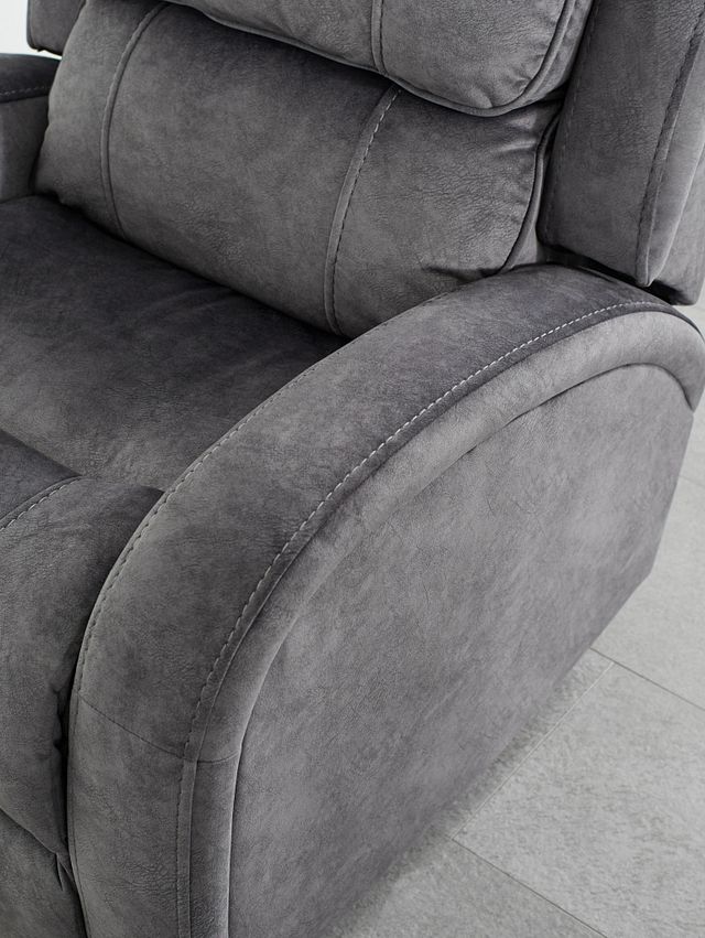 Jack Gray Micro Power Swivel Glider Recliner