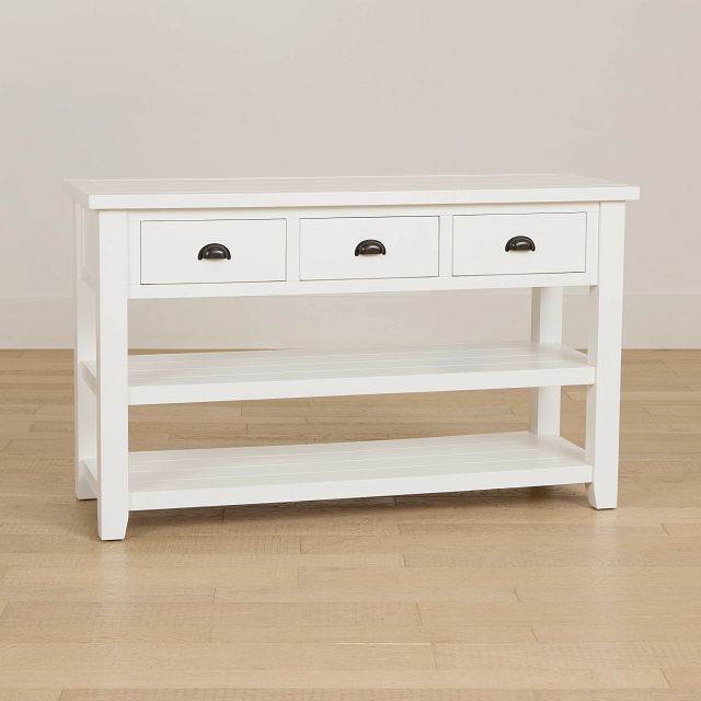 Bismark White Sofa Table