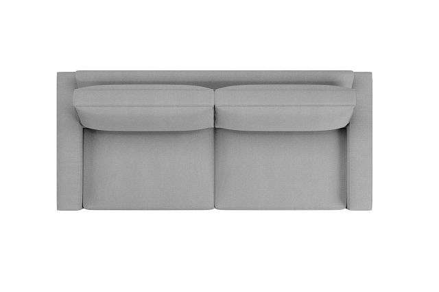 Edgewater Delray Light Gray 96" Sofa W/ 2 Cushions