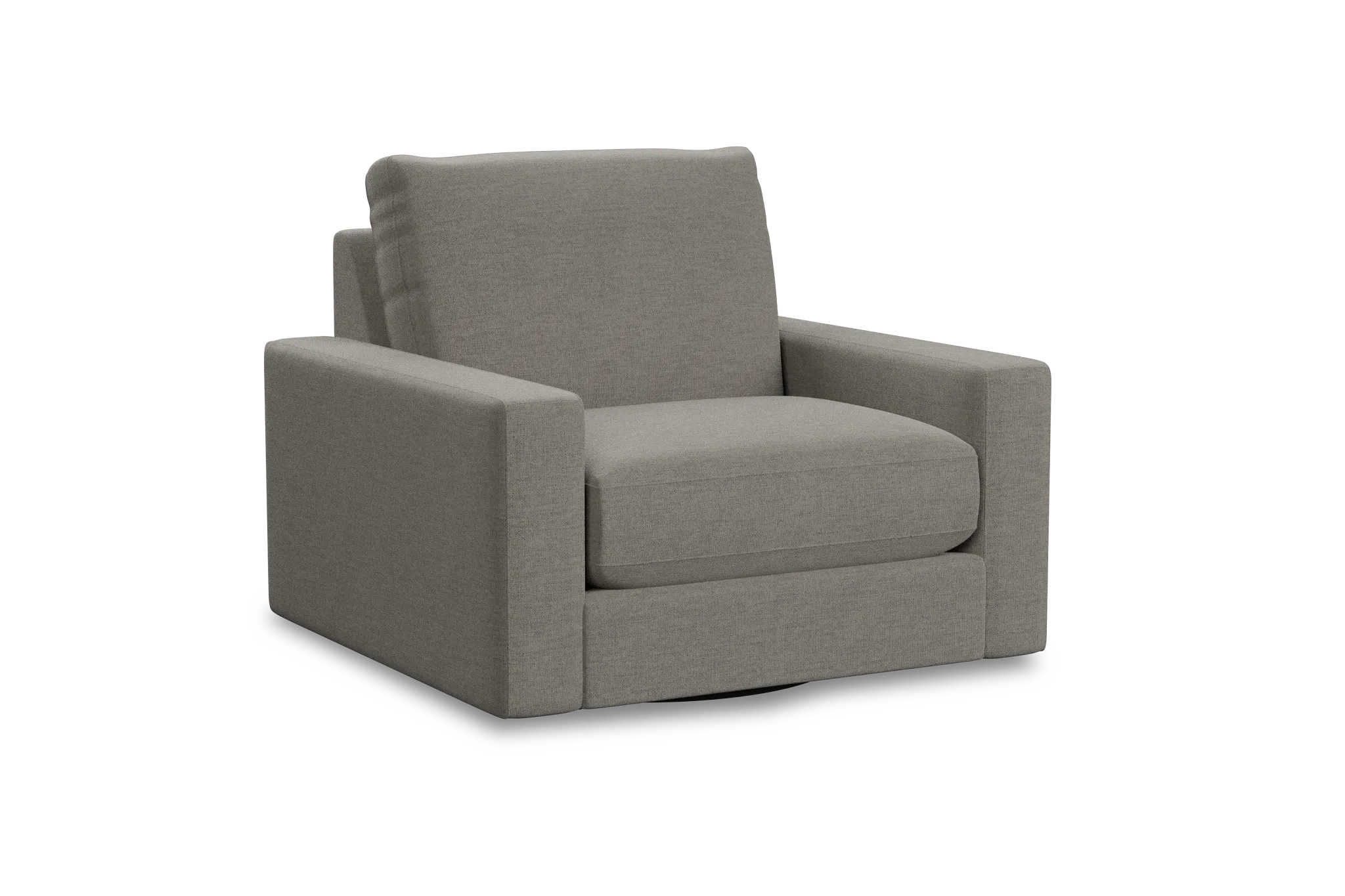 Edgewater Maguire Pewter Swivel Chair