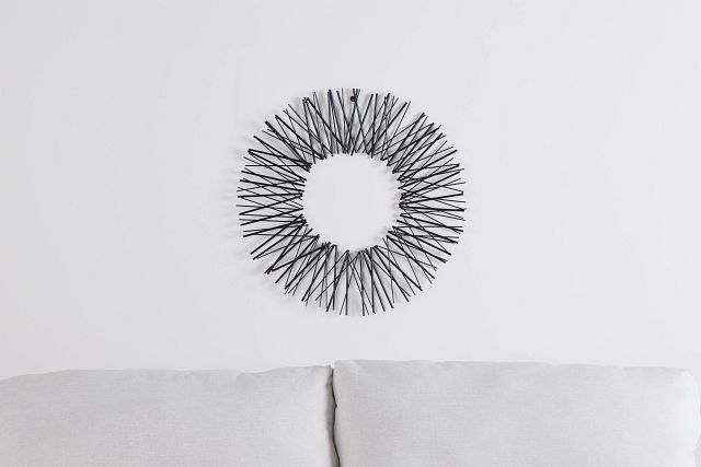 Burst Silver Large Wall Art