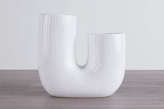Glendale White Ceramic Vase