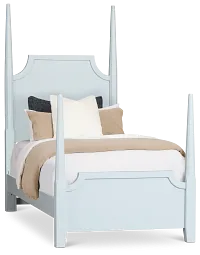 Carolina Light Blue Poster Bed