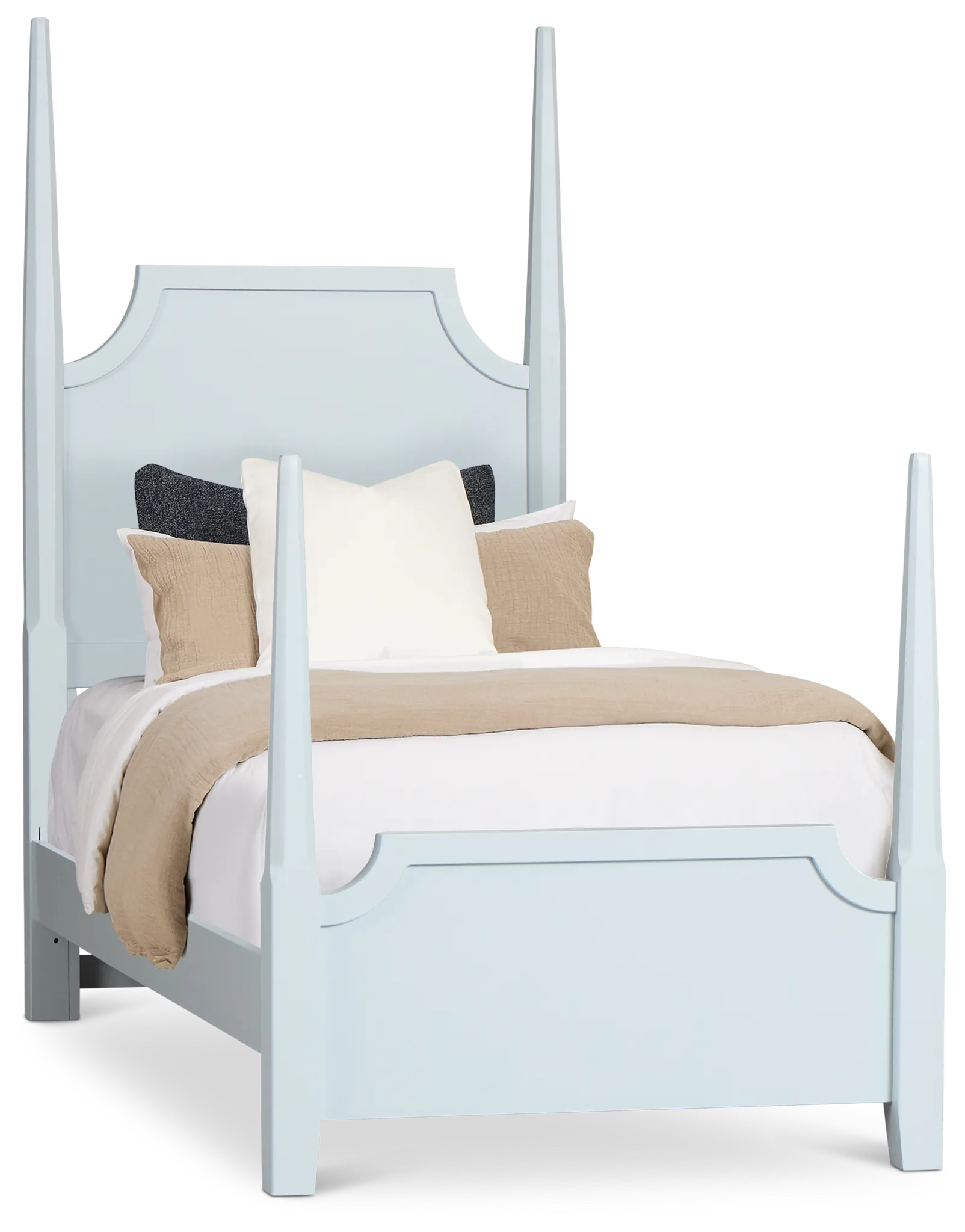 Carolina Light Blue Poster Bed