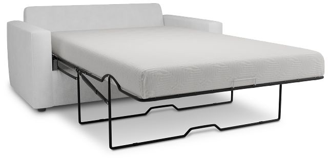 Siesta Peyton White Fabric Memory Foam Sleeper