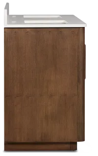 Pacific Mid Tone 60" Double Bathroom Vanity