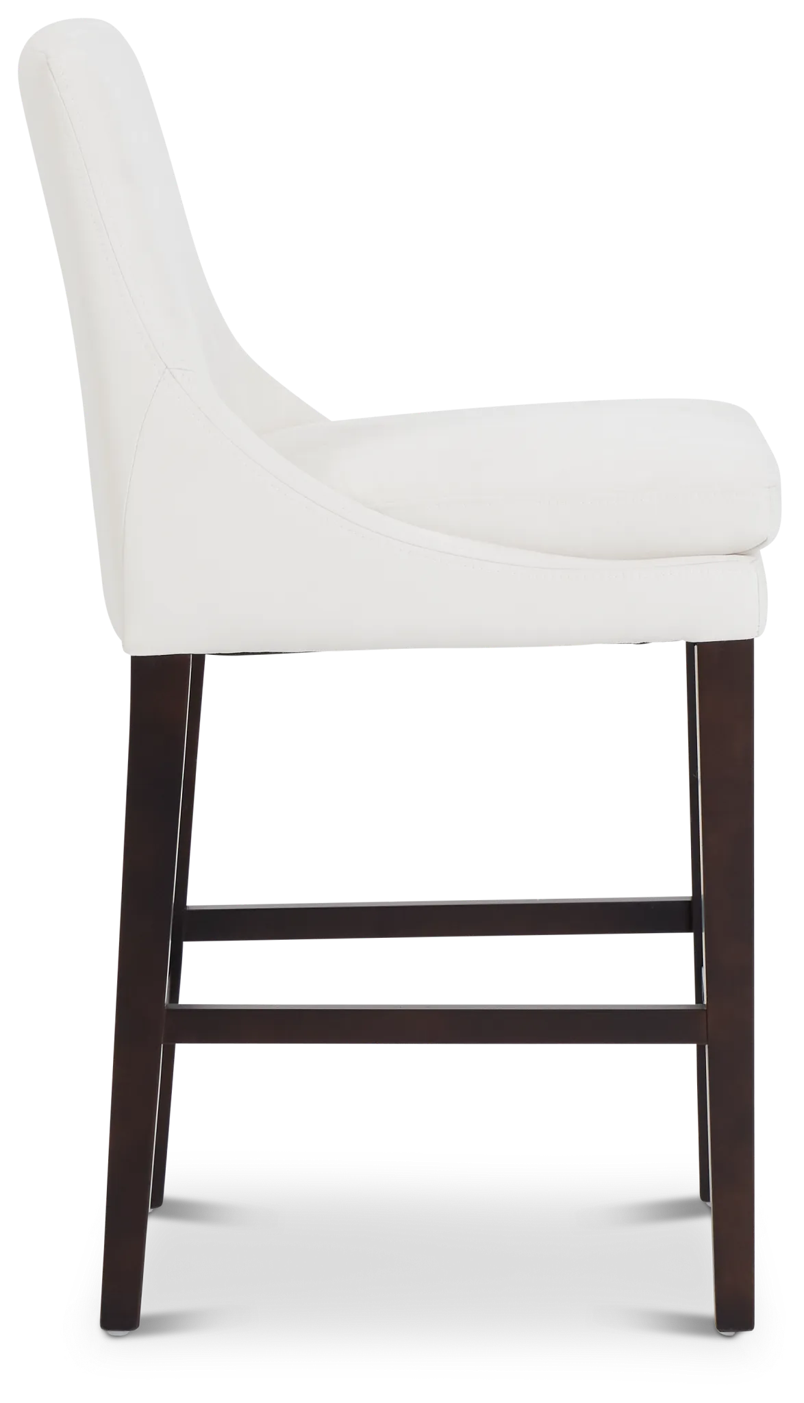 Tito White 24" Upholstered Barstool