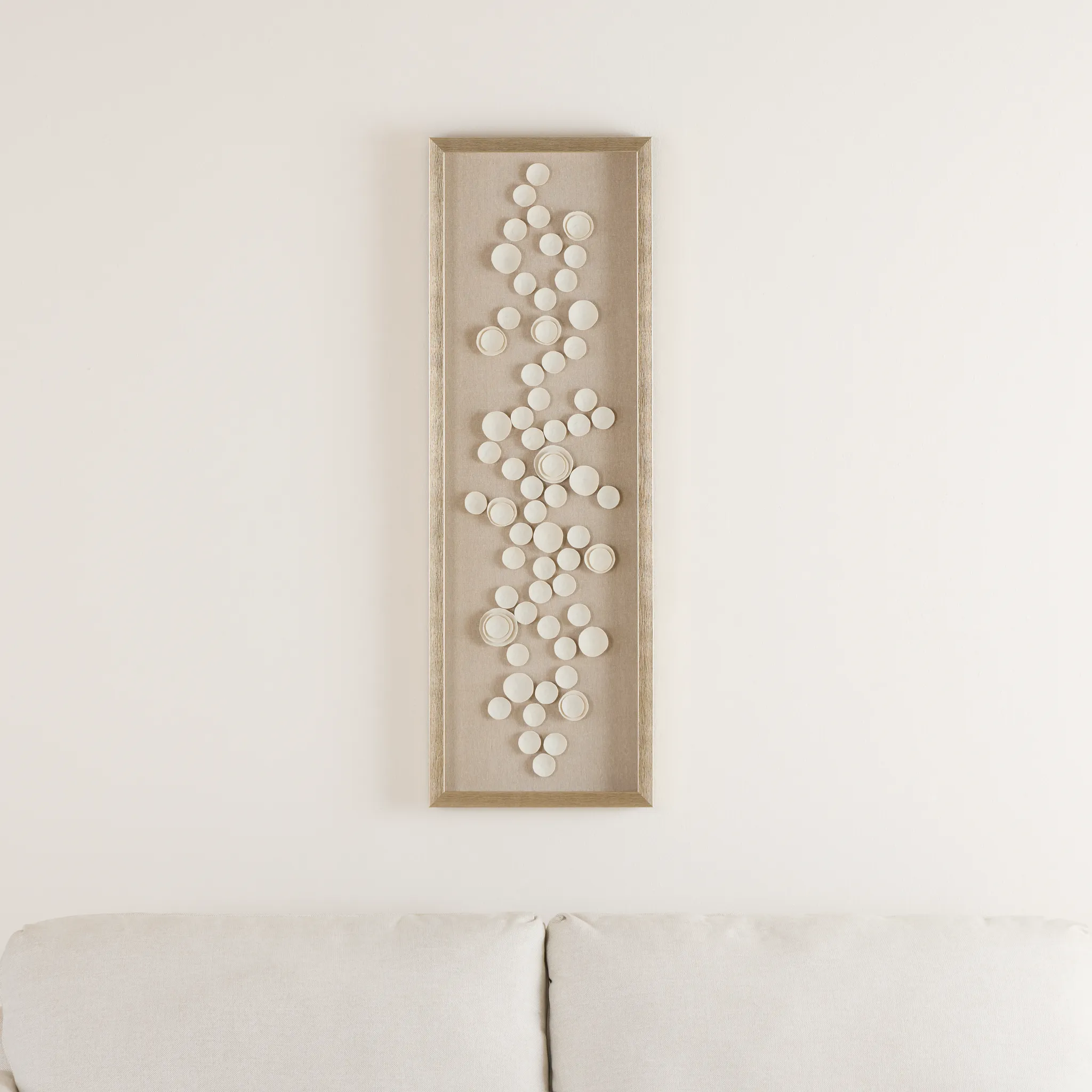 Niraji White Canvas Wall Art