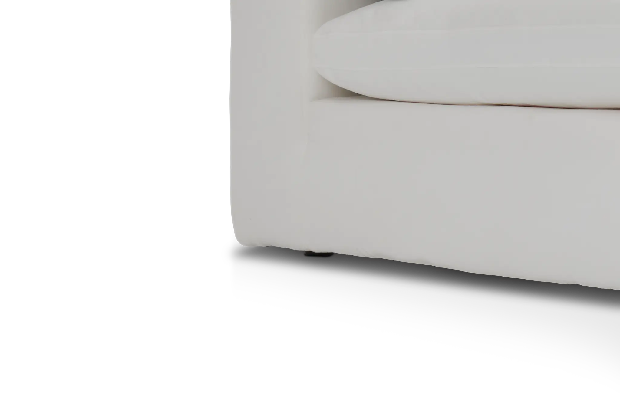 Nixon White Fabric 5pc Bumper Sectional Nixon White Fabric 5pc Bumper Sectional