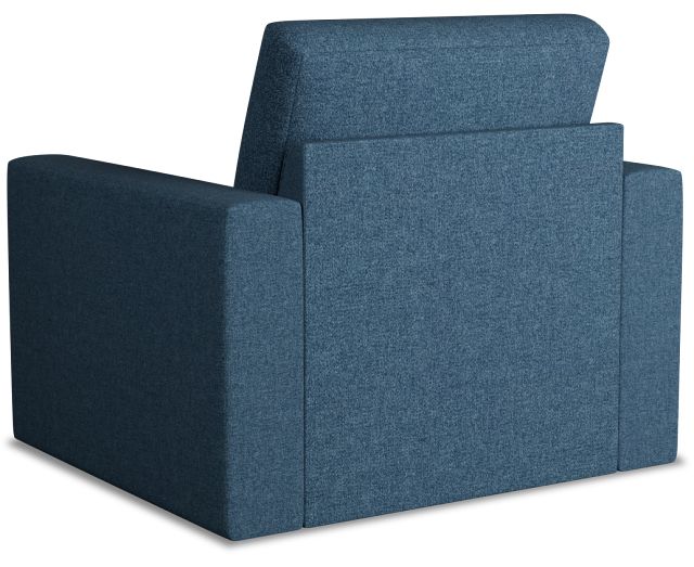 Citymod Blue Fabric Swivel Chair