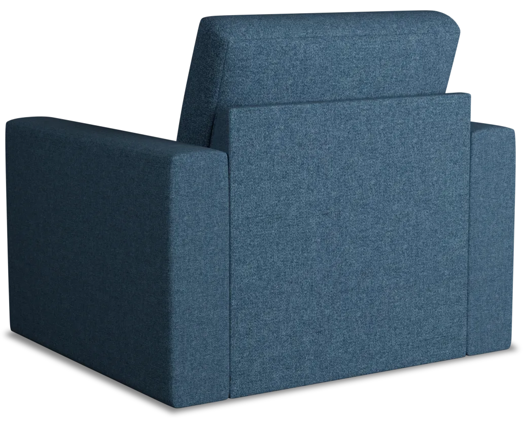 Citymod Blue Fabric Swivel Chair