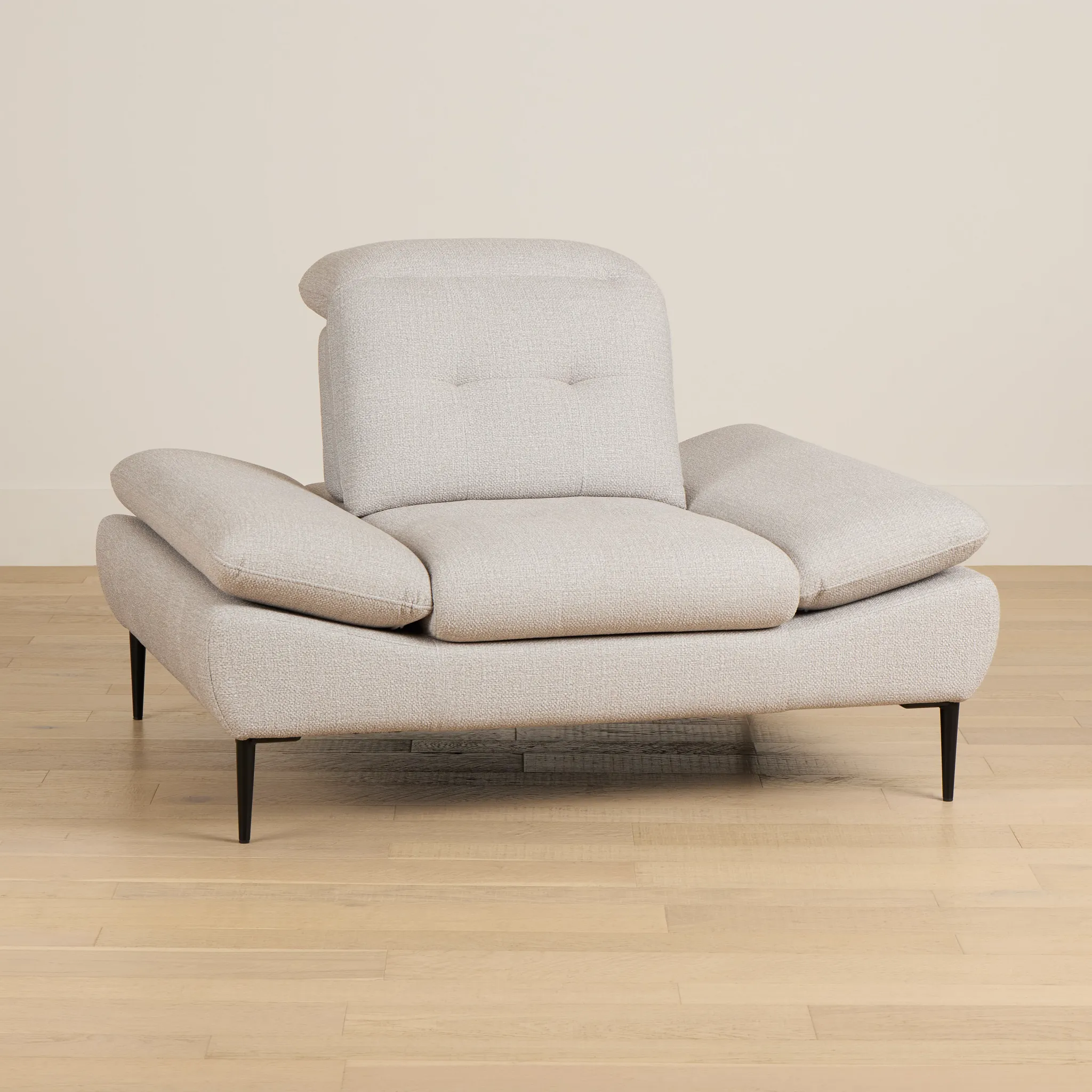 Micah Beige Fabric Chair