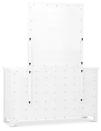 Charleston White Dresser & Mirror